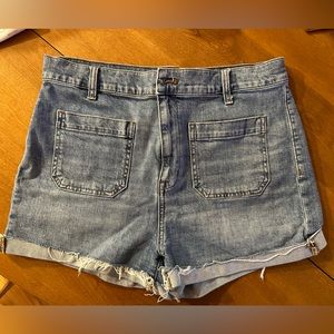 Madewell high rise denim shorts